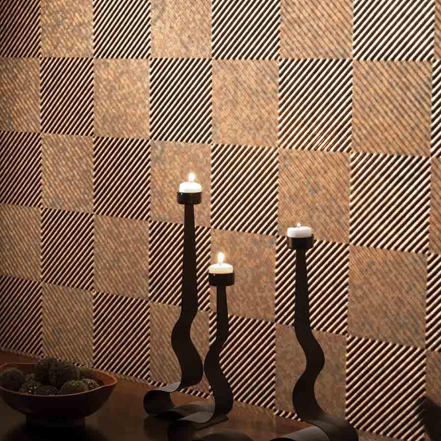 Fasade's Quattro Wall Panel in Cracked Copper