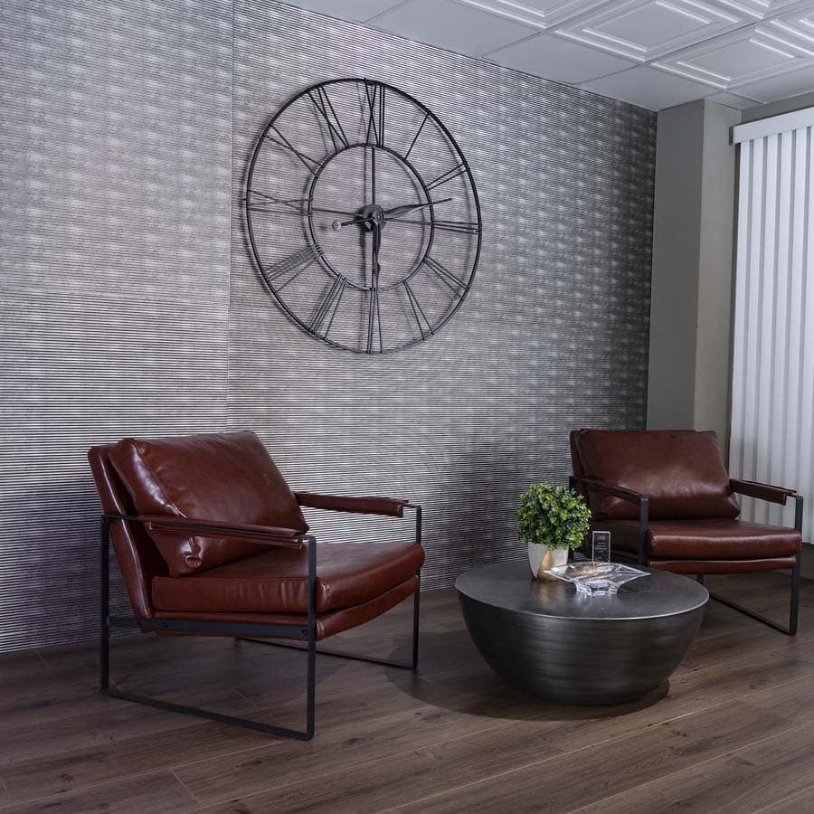 Fasade's Rib (horizontal) in Argent Silver