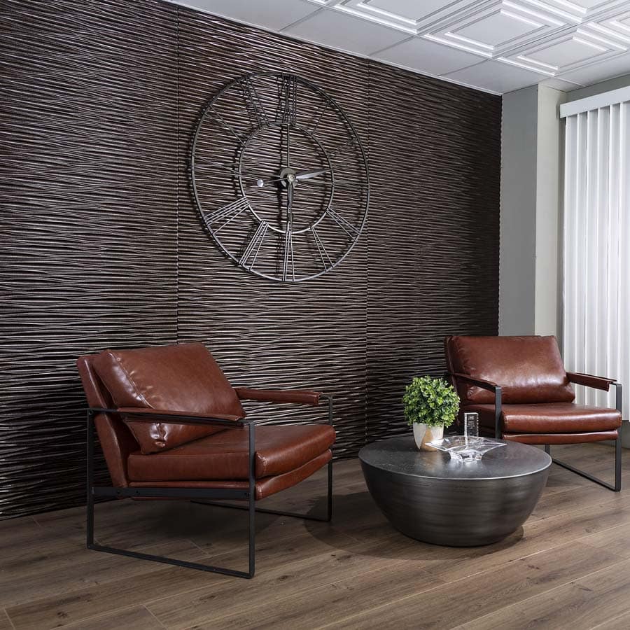 Fasade's Dunes (horizontal) in Smoked Pewter