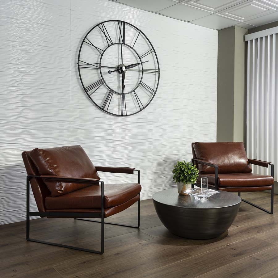 Fasade's Waves (horizontal) in Gloss White