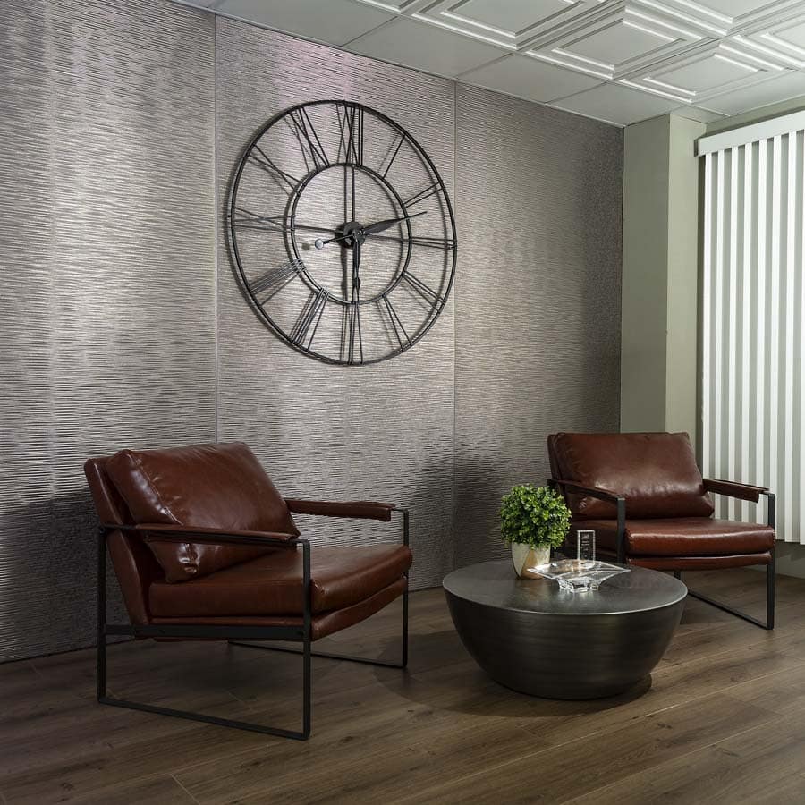 Fasade's Ripple (horizontal) in Galvanized Steel