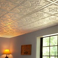 75200_AntiqueWhite01_large Antique ceiling tiles in white - installed in living room