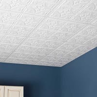 75200_AntiqueWhite02_large Antique ceiling tiles in white - installed