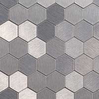 Honeycomb in Brushed Stainless