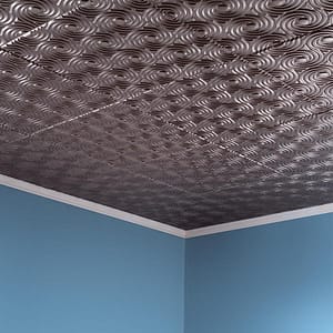 Fasade Ceiling Tile in Cyclone
