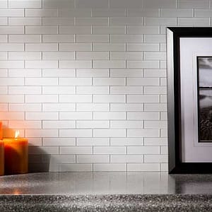 Peel and Stick Matted Glass Backsplash Tiles