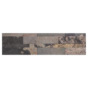 Aspect Stone Backsplash Tile in Medley Slate Aspect Stone Backsplash Tile in Medley Slate
