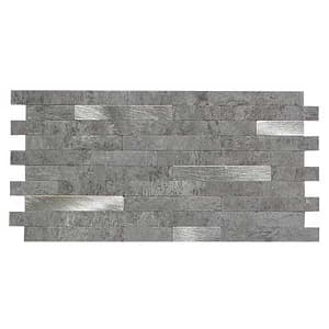 Collage Backsplash Tile in Cloud Shimmer Collage Backsplash Tile in Cloud Shimmer