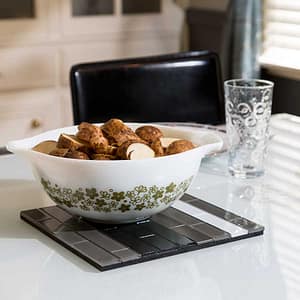 Aspect glass tile trivet in Rustic Clay Aspect glass tile trivet in Rustic Clay