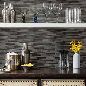 Aspect Distressed Mini Metal Tiles in Gilded Silver