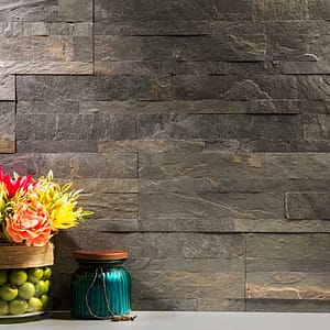 Aspect Stone Backsplash Tile in Iron Slate Aspect Stone Backsplash Tile in Iron Slate