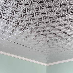 Fasade Ceiling Tile in Cyclone