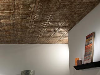 Portrait ceiling in Bermuda Bronze