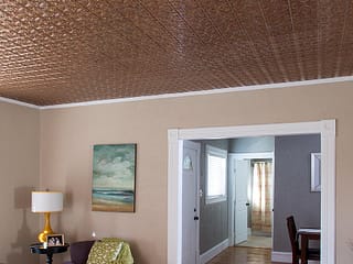 Traditional 1 ceiling in Cracked Copper