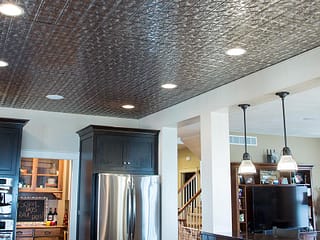 Traditional 1 ceiling in Crosshatch Silver