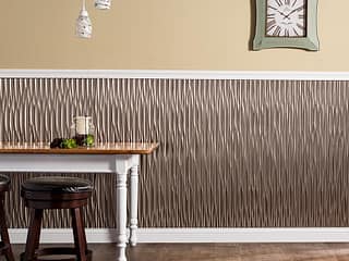 Dunes wall panel in Brushed Nickel