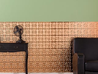 Traditional 1 wall panel in Polished Copper