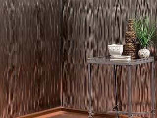 Waves wall panel in Brushed Nickel