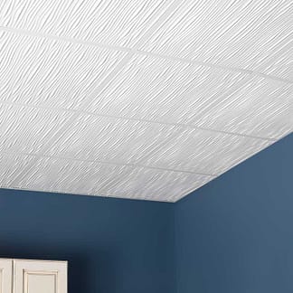 Drifts ceiling panels in white - installed