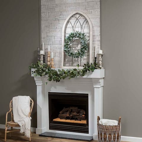 Rustic Grove 3D Wall Panel in Whitewash