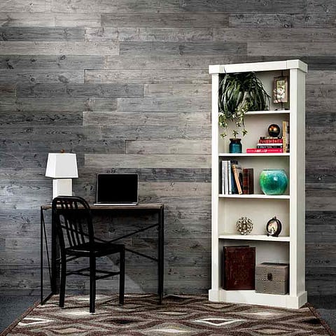 Rustic Grove Wood Planks in Dark Gray