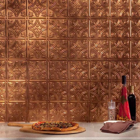 Fasade Backsplash - Traditional 1 in Antique Bronze