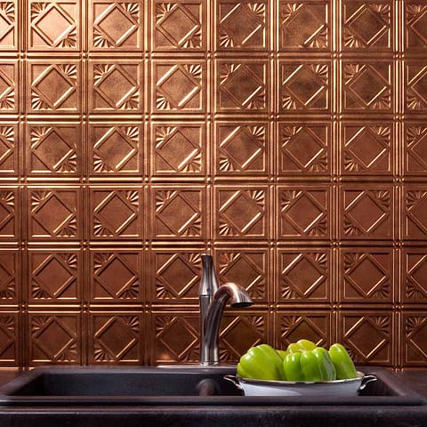 Fasade Backsplash - Traditional 4 in Antique Bronze