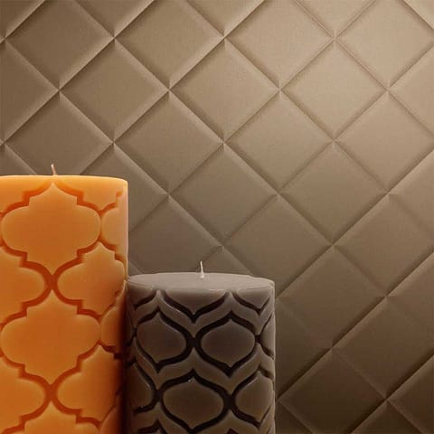 Fasade Backsplash - Quilted in Argent Bronze