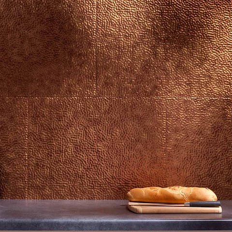 Fasade Backsplash - Hammered in Antique Bronze