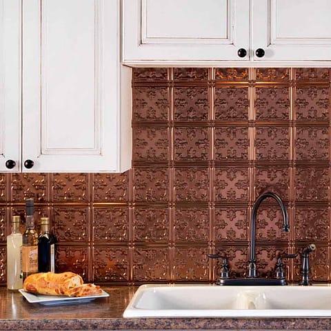 Fasade Backsplash - Traditional 10 in Oil-Rubbed Bronze