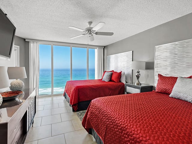 Barefoot Beach Rentals Wall Panel Waves Horizontal in Brushed Aluminum