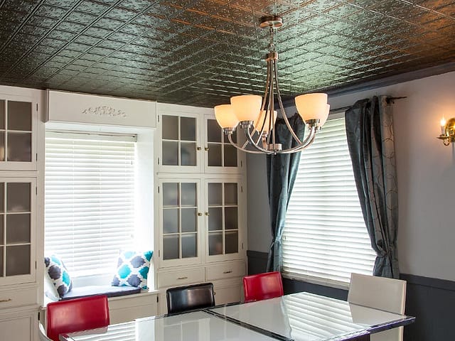 Traditional 10 ceiling in Argent Bronze