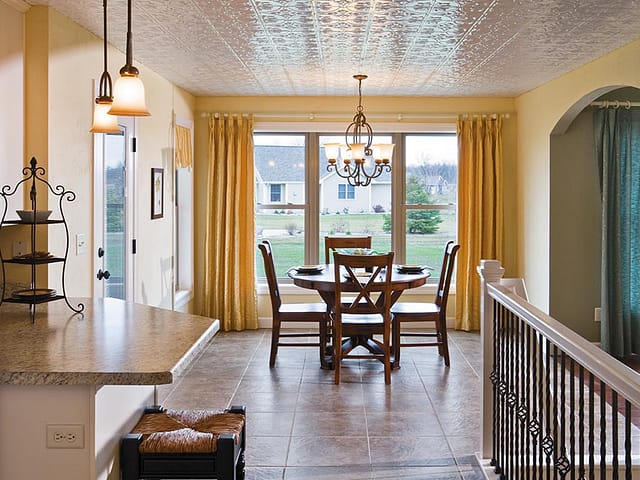Traditional 2 ceiling in Gloss White