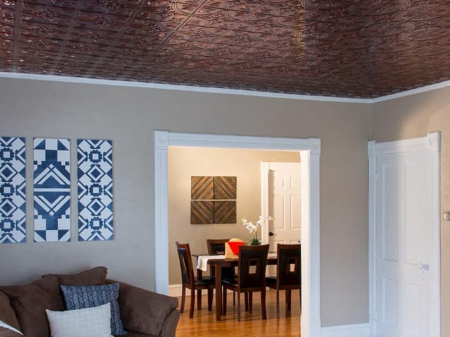 Traditional 2 ceiling in Moonstone Copper