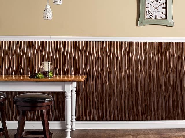 Dunes wall panel in Oil-Rubbed Bronze