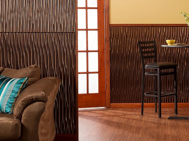 Dunes wall panel in Oil-Rubbed Bronze