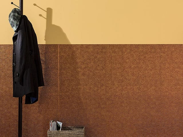 Hammered wall panel in Antique Bronze