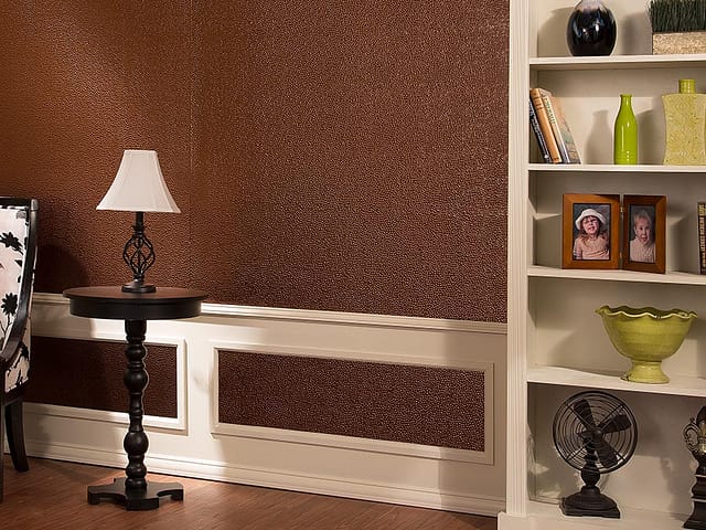 Hammered wall panel in Antique Bronze