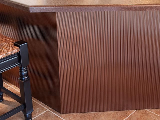 Rib wall panel in Oil-Rubbed Bronze