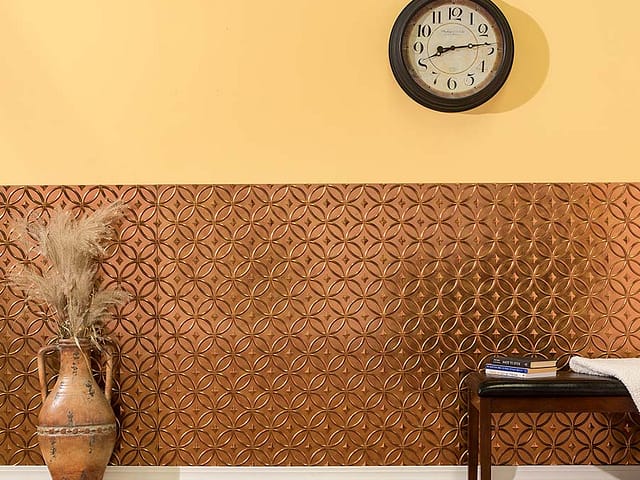 Rings wall panel in Antique Bronze