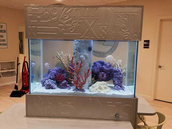 Eco Reef Aquarium, Alphabet in Argent Silver