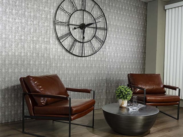 Hammered in Crosshatch Silver