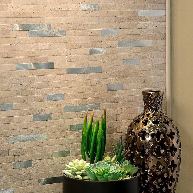 Aspect Collage Tiles in Biscuit