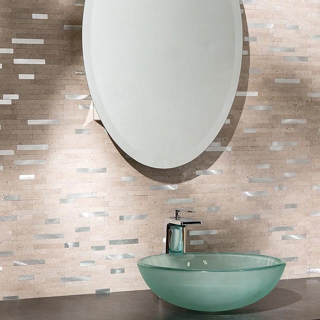 Aspect Collage Tiles in Biscuit