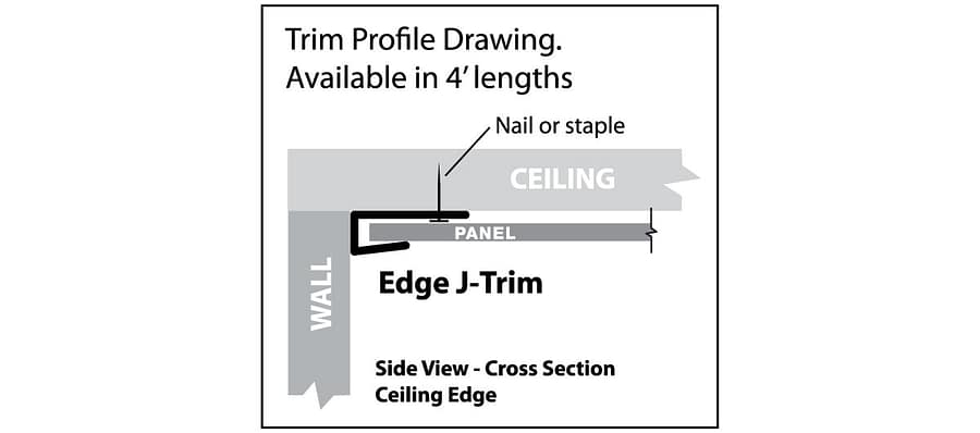 Trim profile drawing