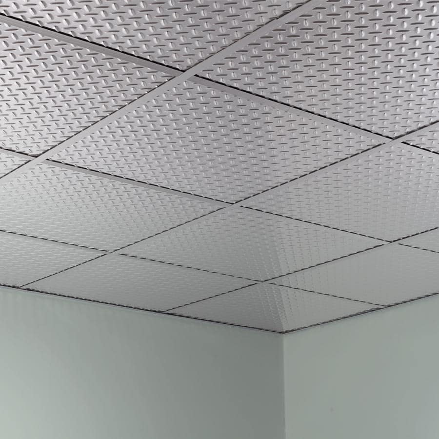 Fasade Ceiling Tile in Diamond Plate 1 Fasade Ceiling Tile in Diamond Plate
