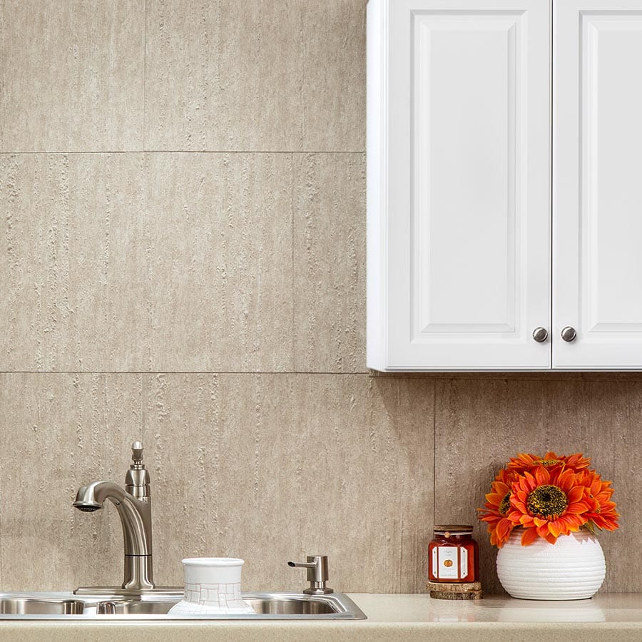 Fasade Backsplash in Rain