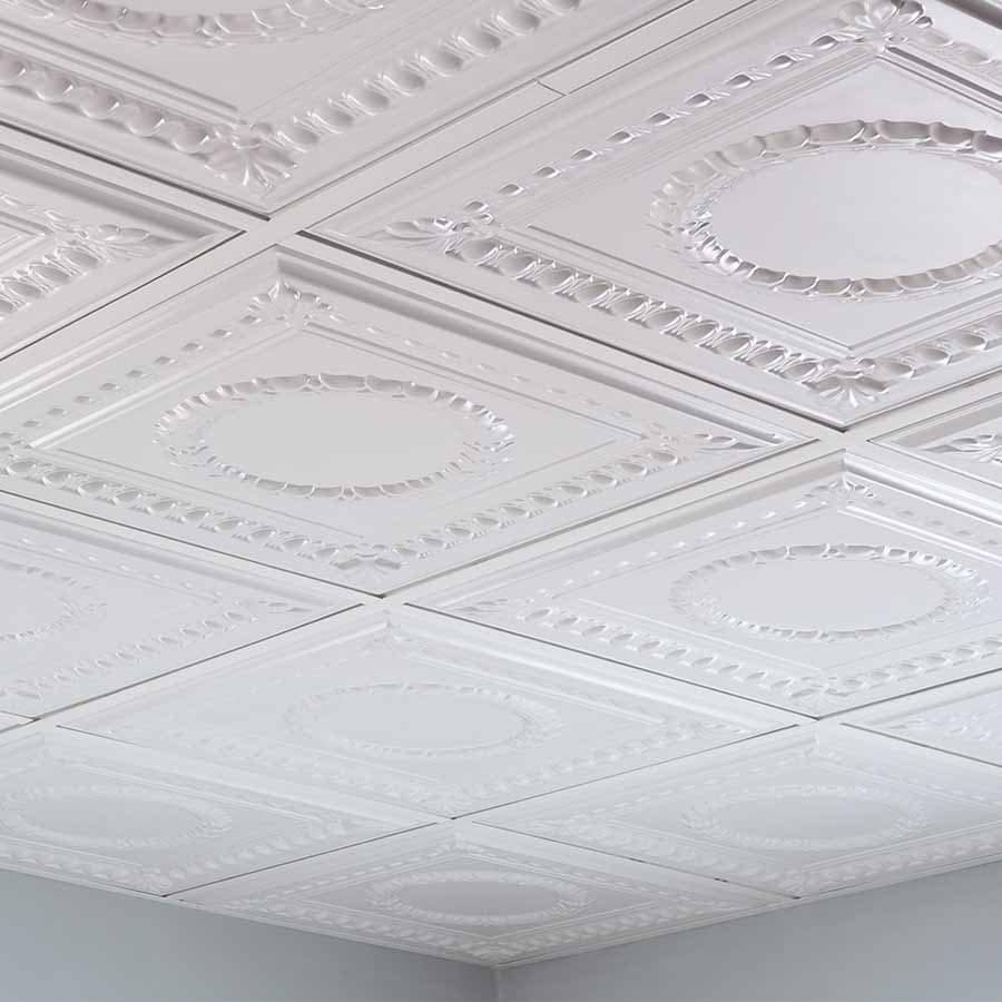 Fasade Ceiling Tile in Rosette 1 Fasade Ceiling Tile in Rosette