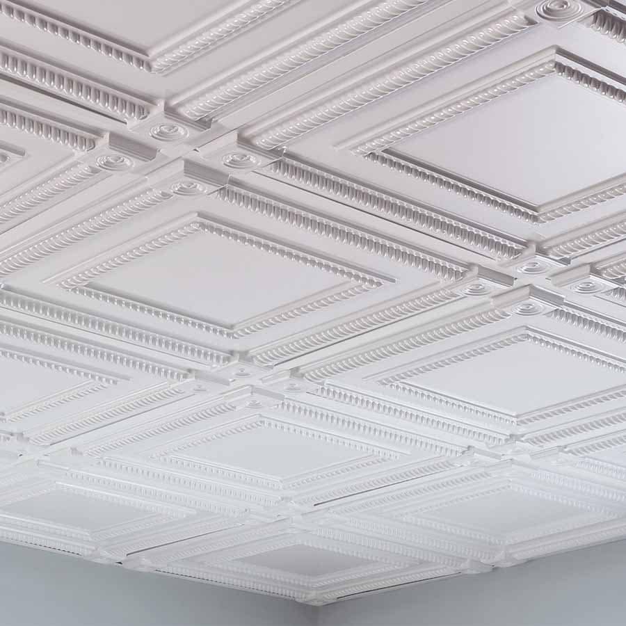 Fasade Ceiling Tile in Coffer