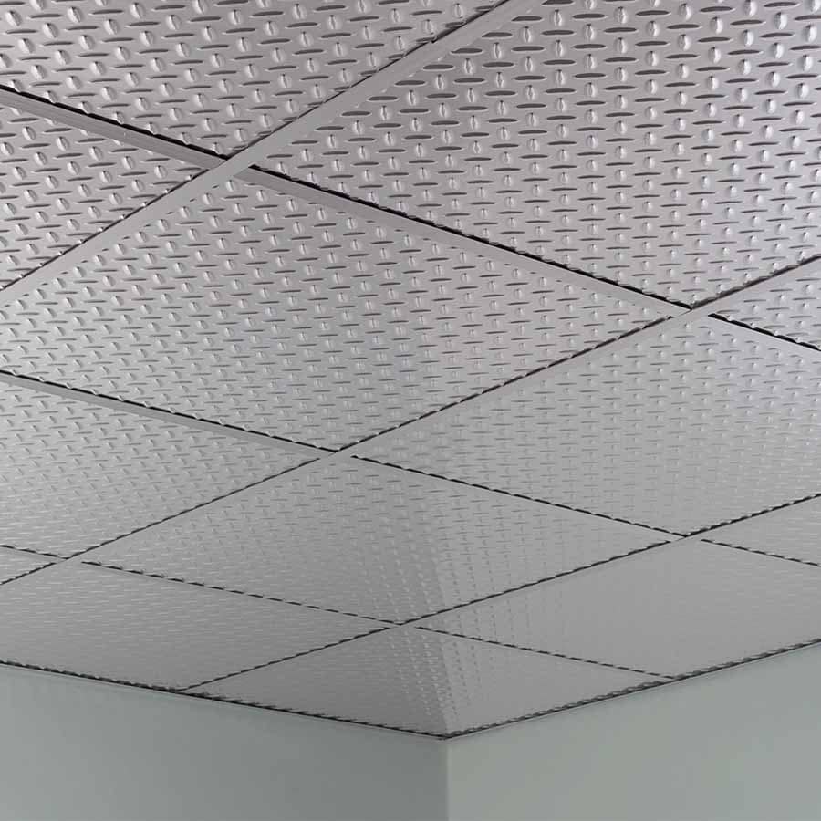 Fasade Ceiling Tile in Diamond Plate 1 Fasade Ceiling Tile in Diamond Plate